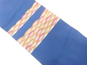 変わり青海波模様織り出し　名古屋帯